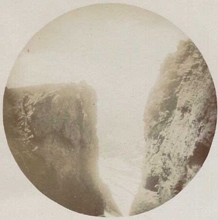 Looking down on Kennedy Pass